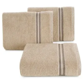 recznik-w-prazki-z-ozdobna-bordiura-bawelna-filon-70x140-bezowy