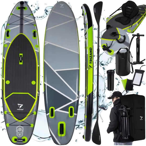 Deska SUP 350 cm TRIZAND – Zestaw PREMIUM Do Pływania + Akcesoria GRATIS