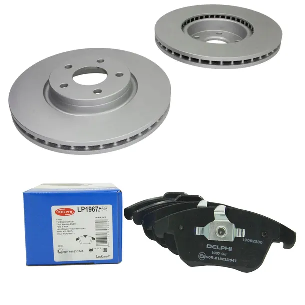 DELPHI TARCZE + KLOCKI HAMULCOWE PRZÓD FORD MONDEO MK4 300mm