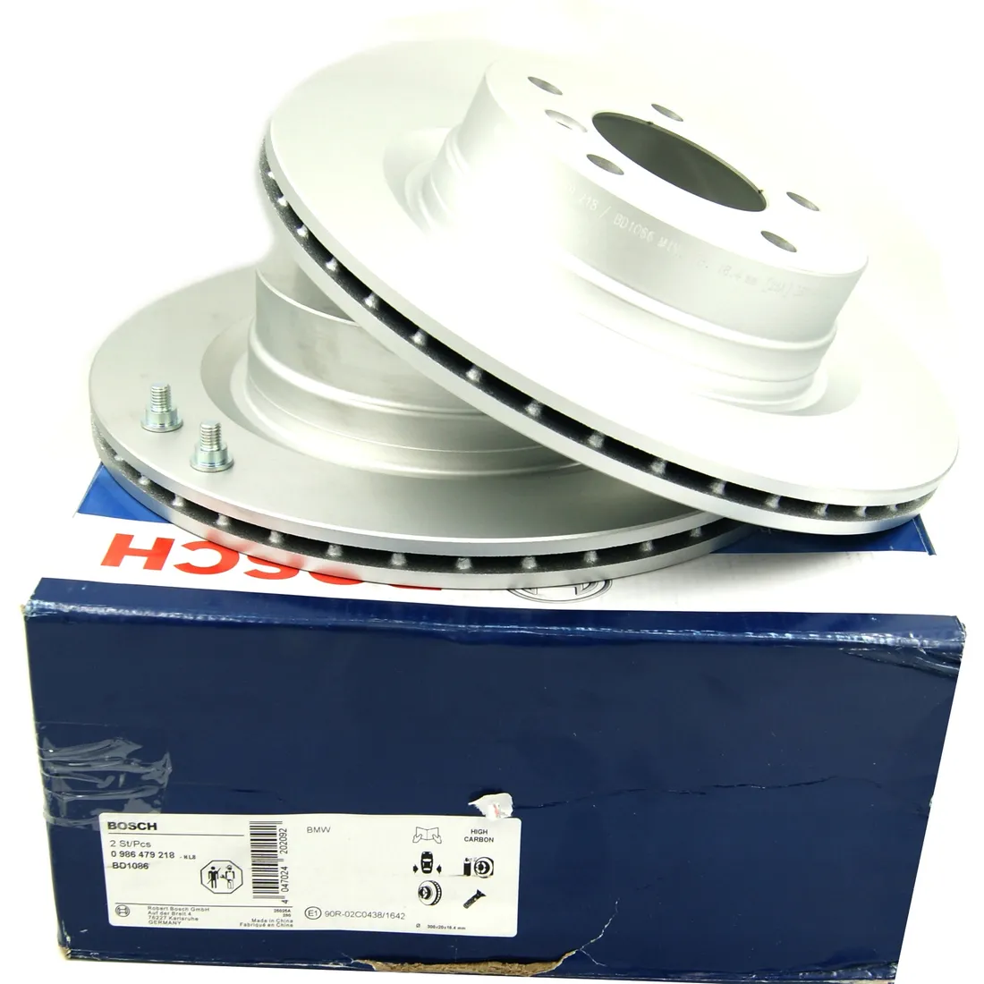bosch-tarcze-klocki-hamulcowe-tyl-do-bmw-3-e90-e91-e92-300mm-stan-nowy