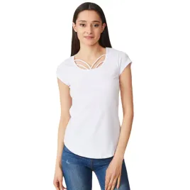 luzny-t-shirt-damski-bluzka-bialy-ozdobny-dekolt-basic-krotki-rekaw-xl