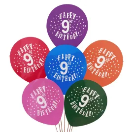 zestaw-kolorowe-balony-urodzinowe-9-urodziny-6szt