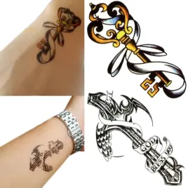 tatuaz-zmywalny-tymczasowy-probny-motyw-klucz-krzyz-na-impreze-okazje