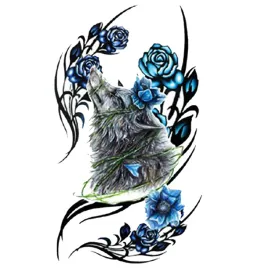 duzy-tatuaz-zmywalny-tymczasowy-wodny-bezpieczny-19cm-motyw-wilk-roza