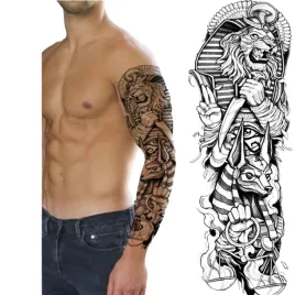 duzy-tatuaz-zmywalny-tymczasowy-48cm-na-ramie-noge-sfinks-horus-faraon