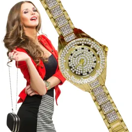 elegancki-zloty-zegarek-damski-kurren-cyrkonie-kwarcowy-na-prezent-modny