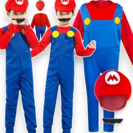 stroj-super-mario-przebranie-dla-chlopca-kostium-na-bal-4w1-czapka-wasy-xl