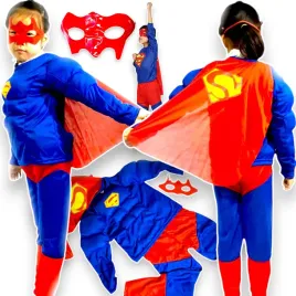 stroj-superman-przebranie-dla-chlopca-bal-3w1-gruby-miesnie-maska-kostium