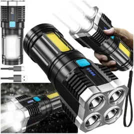 latarka-led-akumulatorowa-usb-szperacz-cob-bardzo-mocna-wodoodporna-l-19
