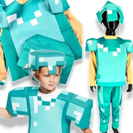 stroj-minecraft-przebranie-dla-chlopca-steve-diamentowy-maska-kostium-bal