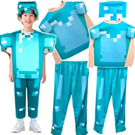 stroj-minecraft-przebranie-dla-chlopca-steve-diamentowy-maska-kostium-bal