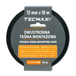 tasma-montazowa-dwustronna-tecmaxx-14-066-pe-czarna-12mmx10m-120c