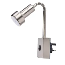 lampka-do-gniazdka-led-gu10-3w-srebrna-nocna-do-czytania-angielska-wtyczka