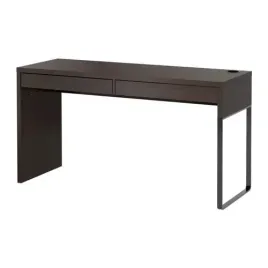 ikea-micke-biurko-2-szuflady-142x75x50-czarnobraz