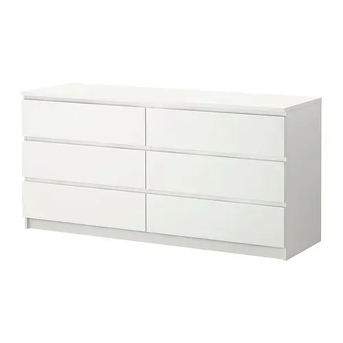 IKEA MALM komoda 6 szuflad 160x78 cm BIAŁY