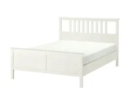 ikea-hemnes-lozko-podwojne-160x200-biala-bejca
