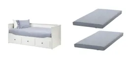 ikea-hemnes-lozko-rozkladane-biale-2-materace