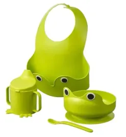 ikea-mata-zestaw-naczyn-dla-dzieci-4szt-zielony