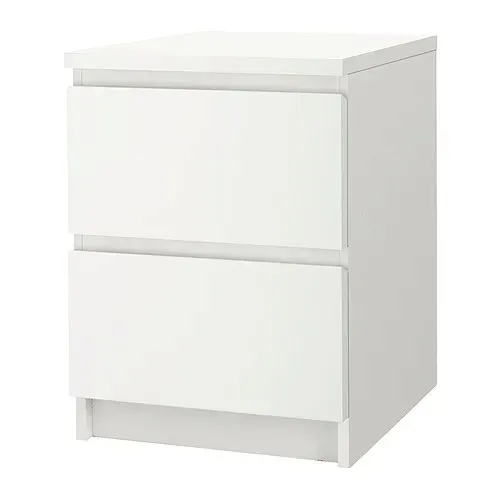 ikea-komoda-2-szuflady-malm-bialy