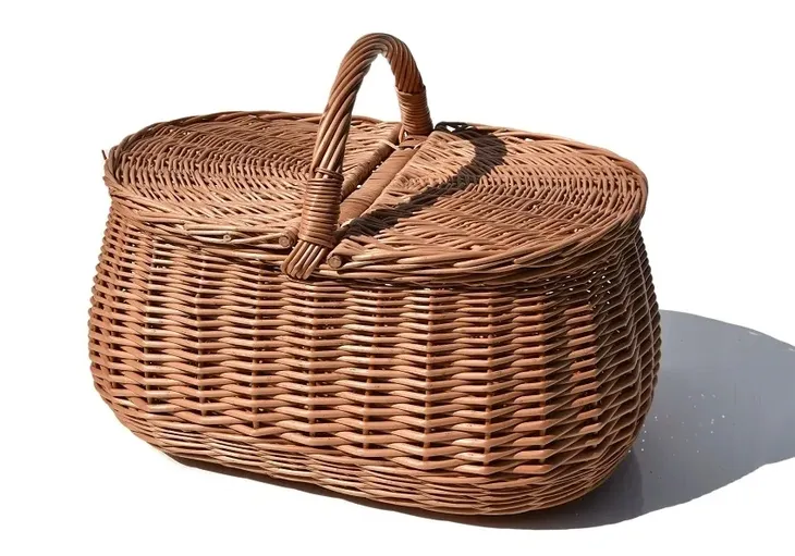 Kosz na piknik Wiklinowy kosz piknikowy 43 cm DUŻY