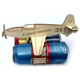 dekoracja-drewniana-samolot-na-puszki-z-okazji-imienin-21x23-cm