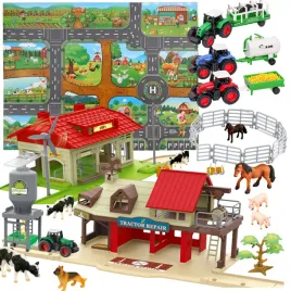 zestaw-malego-farmera-125-szt-figurki-zwierzeta-zagroda-stodola-3-traktory