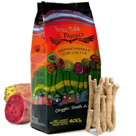 yerba-mate-el-pajaro-ashwagandha-con-cactus-400-g