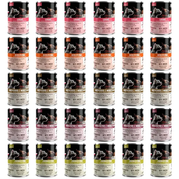 Pet Republic karma dla psa MIX SMAKÓW 30szt x 400g