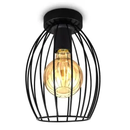 lampa-sufitowa-retro-czarna-e27-druciana-loft-vintage-salon-sypialnia