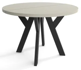 okragly-stol-rozkladany-loft-100-200-cm-kaszmirowy-n-czarne