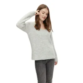 sweter-damski-pieces-ellen-ls-v-neck-knit-szary-miekki-klasyczny