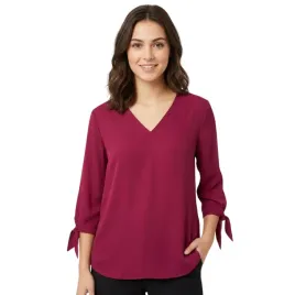 bluzka-damska-calvin-klein-bordowa-luzna-elegancka-w-serek