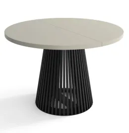 dusto-stol-okragly-rozkladany-z-lamelami-120-220-cm-kaszmirowy-lam-czarne