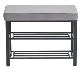 lawka-do-przedpokoju-tapicerowana-polka-na-buty-regal-loft-welur-szary-60cm