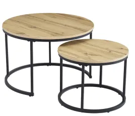 zestaw-2-stoliki-kawowe-loft-okragle-dab-nowoczesne-industrialny-70-50-cm