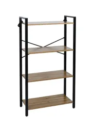 regal-loftowy-industrialny-drabinka-do-salonu-dab-naturalny-metal-120x66x30