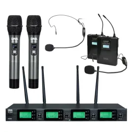 dna-rv-4-mix-mikrofony-bezprzewodowe-2-do-reki-2-naglowny-zestaw-518-542-mh