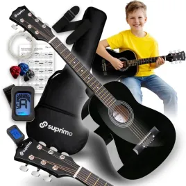 gitara-akustyczna-1-4-zestaw-pokrowiec-kostki-stroik-struny-pasek-akordy