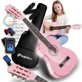 gitara-klasyczna-1-4-zestaw-pokrowiec-kostki-stroik-struny-pasek-akordy