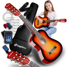 gitara-klasyczna-1-4-zestaw-pokrowiec-kostki-stroik-struny-pasek-akordy