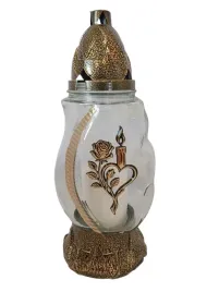 znicz-caloroczny-zlota-roza-i-swieczka-27-cm