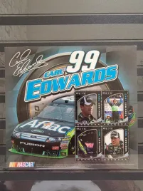 znaczki-sport-wyscigi-samochodowe-nascar-carl-edwards-grenada-czysty-d