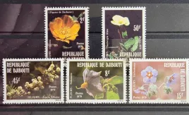 znaczki-flora-kwiaty-dzibuti-czysty-r6