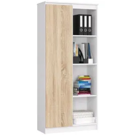 regal-biurowy-zamykany-polki-ordo-80x35x180-cm-bialy-dab-sonoma-mat