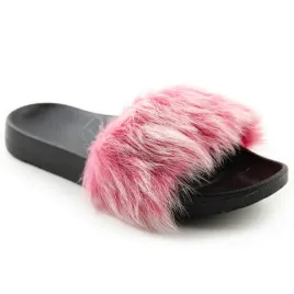 klapki-damskie-ugg-royale-z-futerkiem-czarno-rozowe