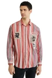 koszula-meska-desigual-camara-w-paski-z-naszywkami