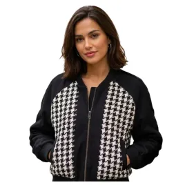 kurtka-damska-sinequanone-vizon-bomber-w-pepitke-przejsciowa