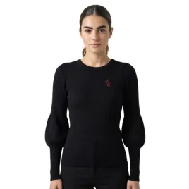 sweter-damska-siquanone-otavio-czarny-prazkowany-dopasowany