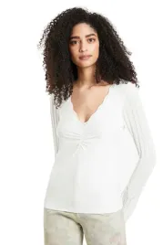 bluzka-damska-desigual-nadja-prazkowa-kremowa