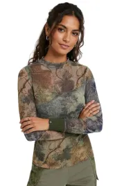 bluzka-damska-desigual-chatte-siateczka-wzorzysta